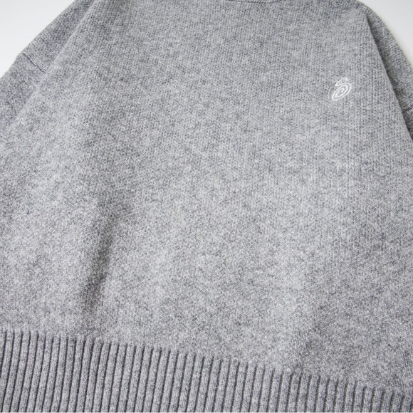Stussy Heather Gray Cowl Neck Sweater - Picture 5 of 8